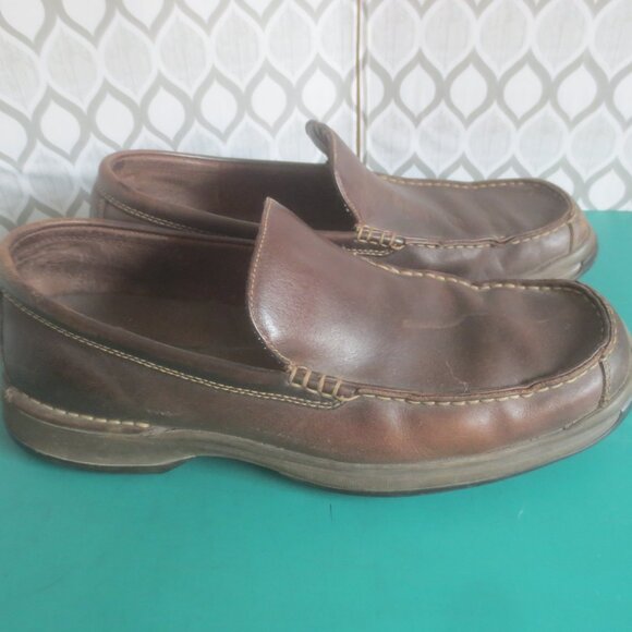 Rockport Mens Size 11 Loafer Driving Shoes Brown Leather Slip On Comfort Shoes. - Picture 7 of 16
